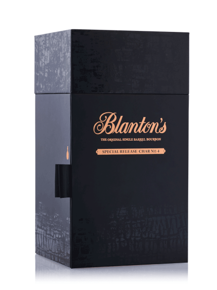 Blantons-Char-No4 a premium whisky spirit inside the box by Teddy's Speakeasy